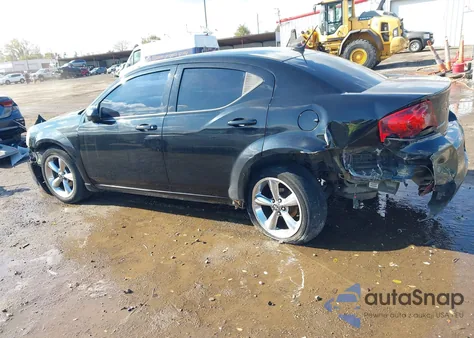2012 Dodge Avenger Sxt из США, поврежденный, VIN 1C3CDZCB1CN312794